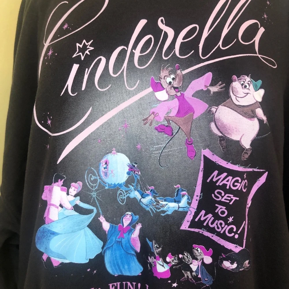 Disney x Target Cinderella Black Sweatshirt. - Picture 2 of 9